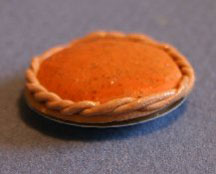 Dollhouse Miniature Pie Pumpkin